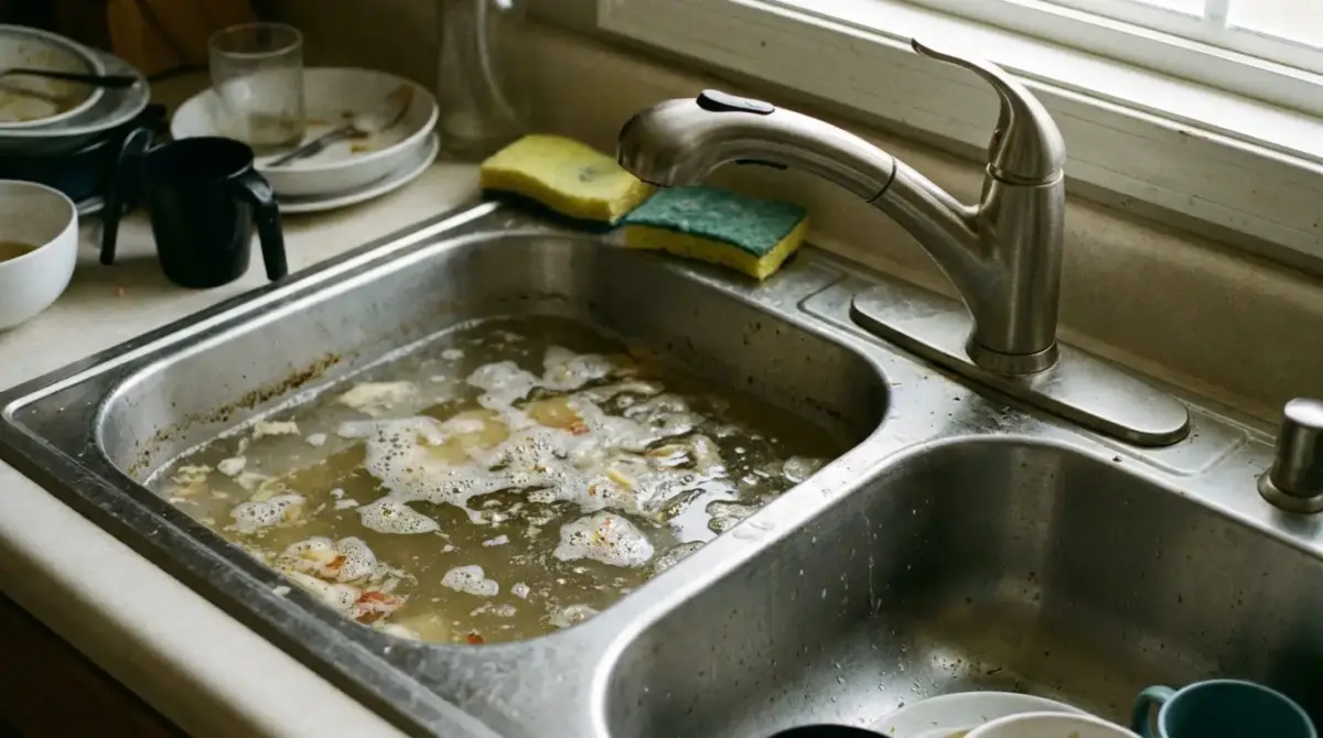 clogged drain